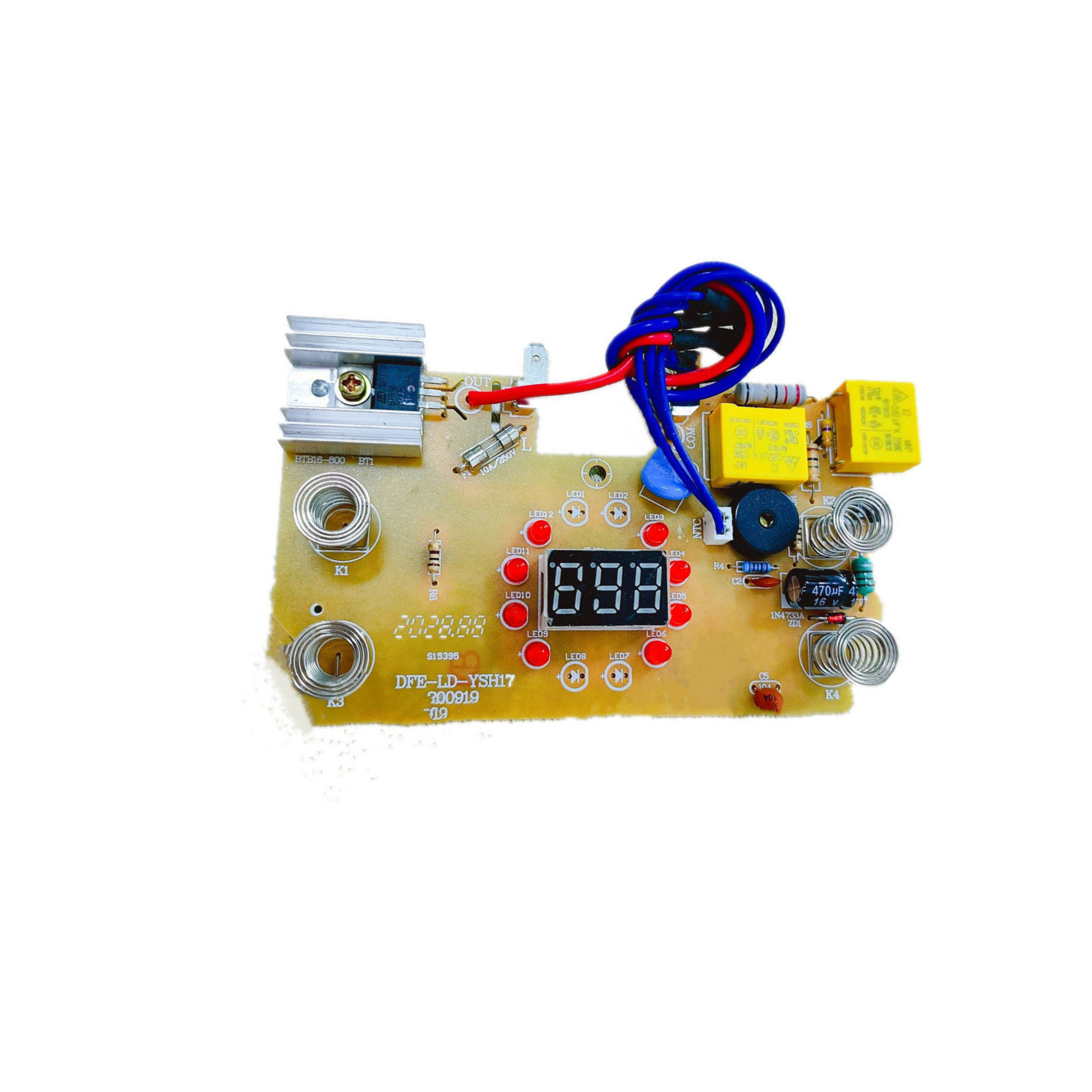 山西便捷智能电水壶控制板方案开发设计 养生壶PCBA线路板来图做样